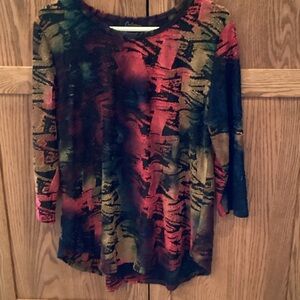 Vibrant Multicolor Long Sleeve Top